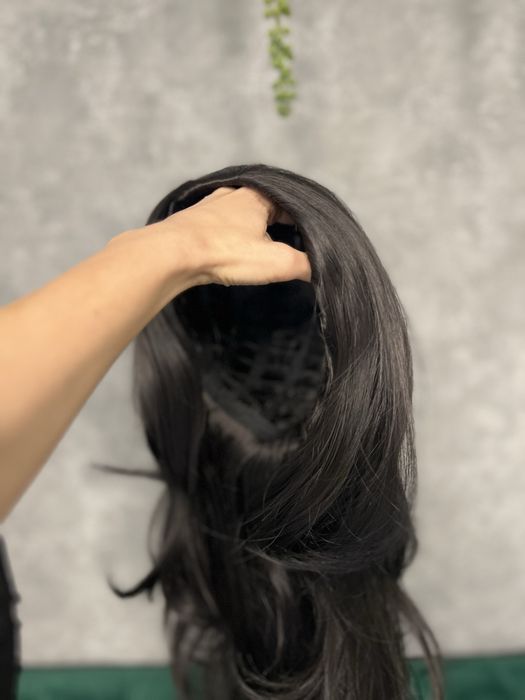 Extensii Semi-peruca saten inchis Nepurtate