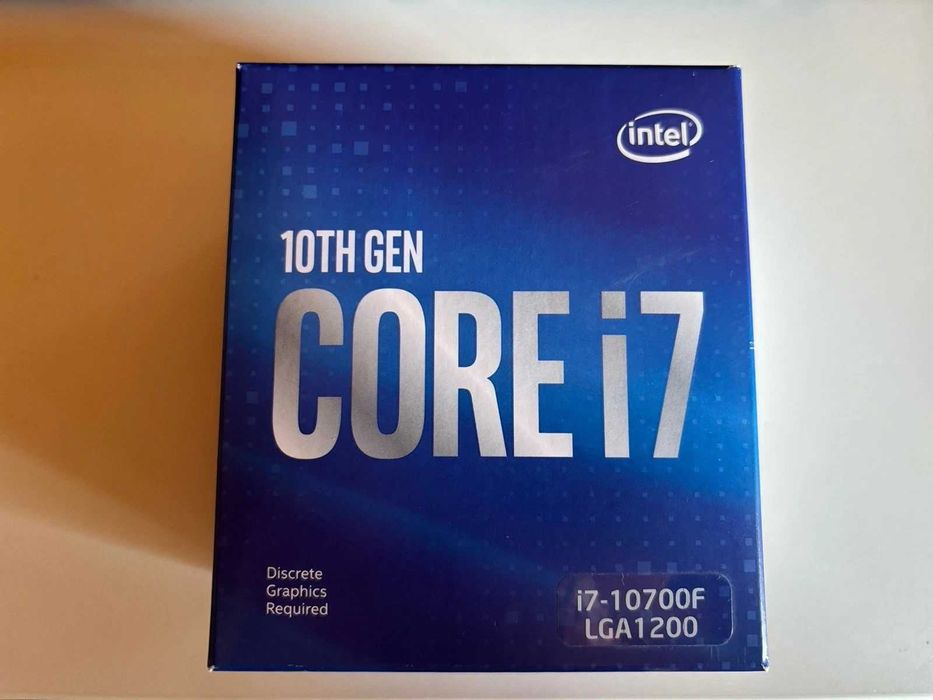 Процесор Intel Comet Lake-S Core I7-10700F 8 ядра 2.9Ghz (до 4.80Ghz) LGA 1200
