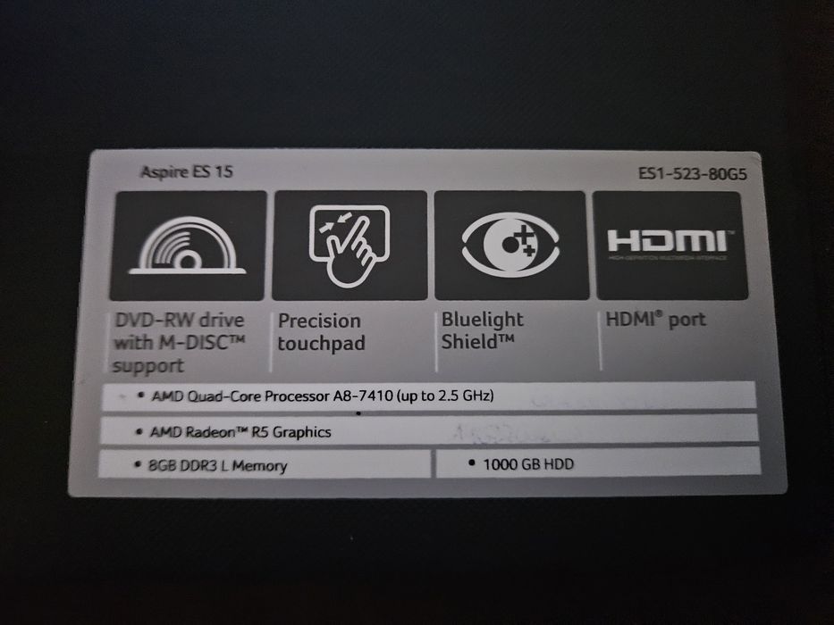 Лаптоп acer  es 15