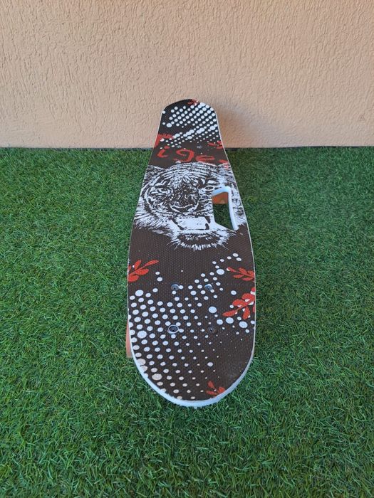 Penny board portabil multicolor cu roti de siliicon si lumini led
