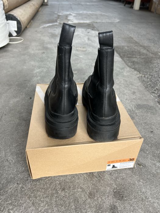 Боти черни ZARA, естествена кожа