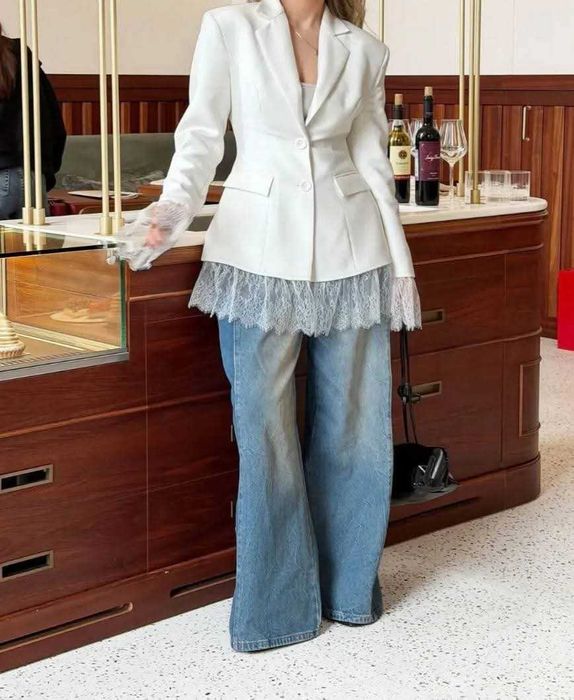 Sacou elegant cu dantela