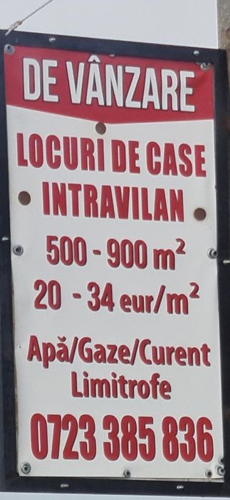 URZICENI-Loc de casă ,suprafețe între 500 și 900 mp.10500 eur.