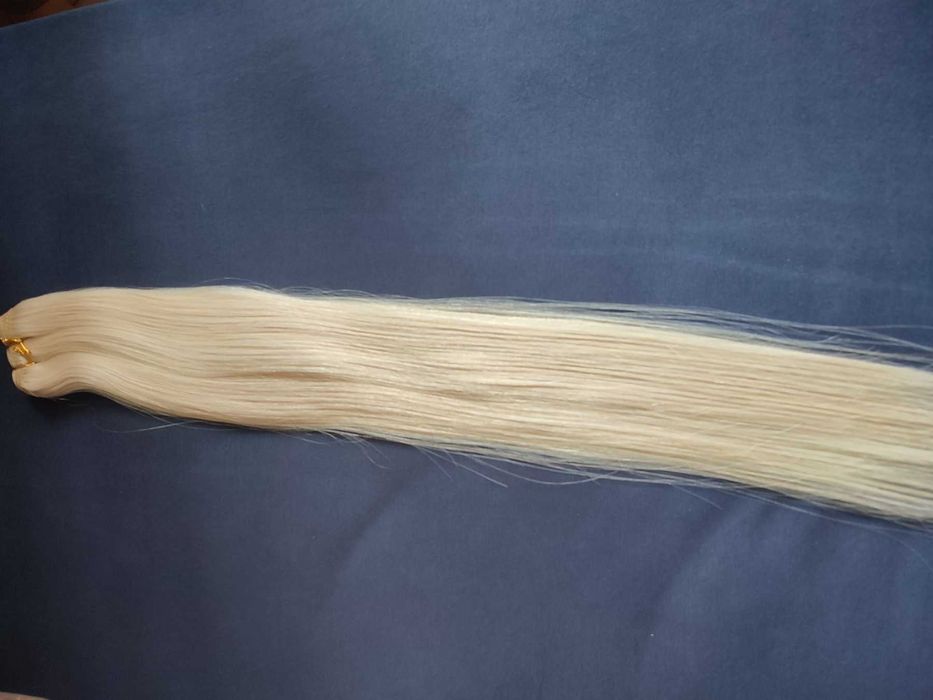 100% естествена, бразилска коса/екстеншъни с плътни краища, 47-62см