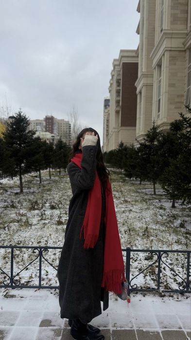 Zara пальто темно-серое