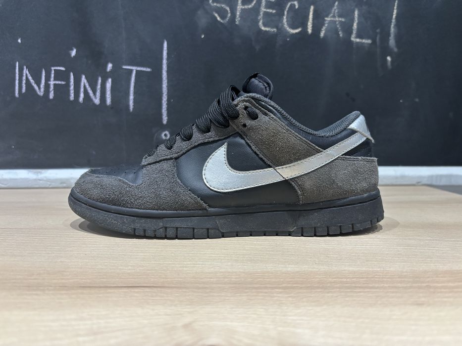 Nike dunk black metalic silver