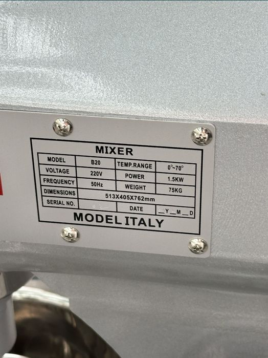 Mixer 30L 20L 15L 10L миксер 10л 15л 20л 30л кухонный оборудования 1qu