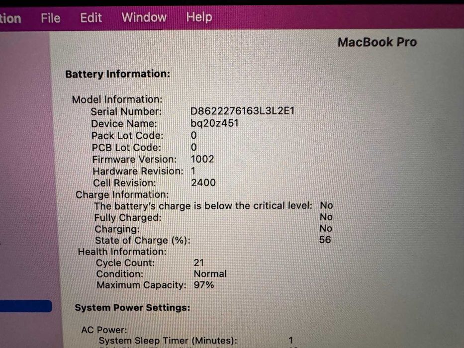 Macbook Pro M2 - 16GB RAM, 512GB SSD, ecran 13,3" - vand sau schimb