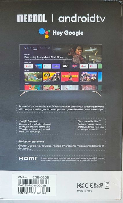 Андроид Тв бокс " MECOOL KM 7 "