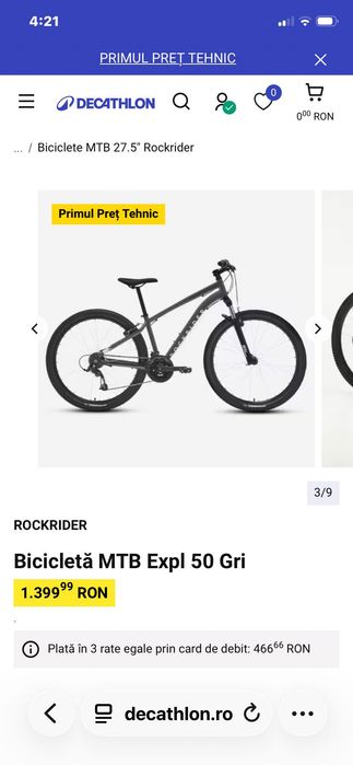 Bicicleta Rockrider