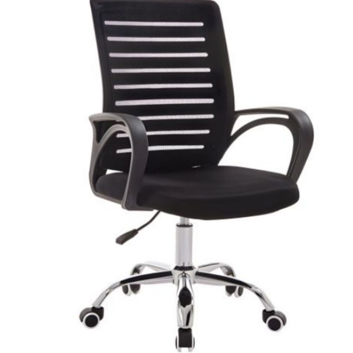 Въртящ се офис стол с ергономични подлакътници