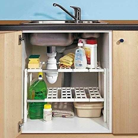 Удобен регулируем стелаж за домашни потреби - стелаж органайзер