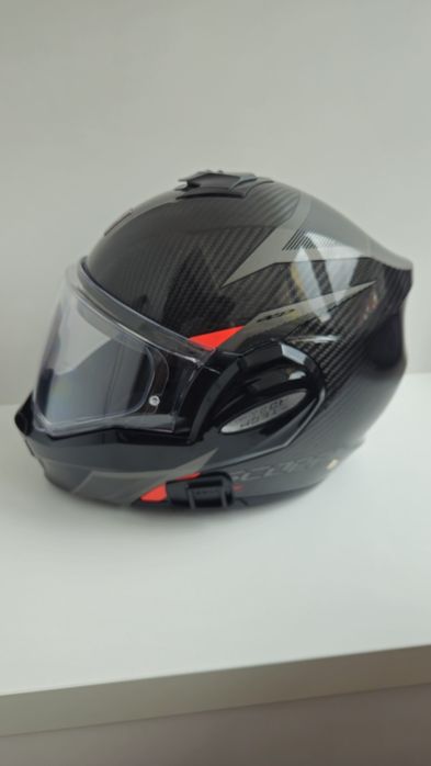 Casca moto Scorpion EXO-Tech + vizieră fumurie – stare foarte bună