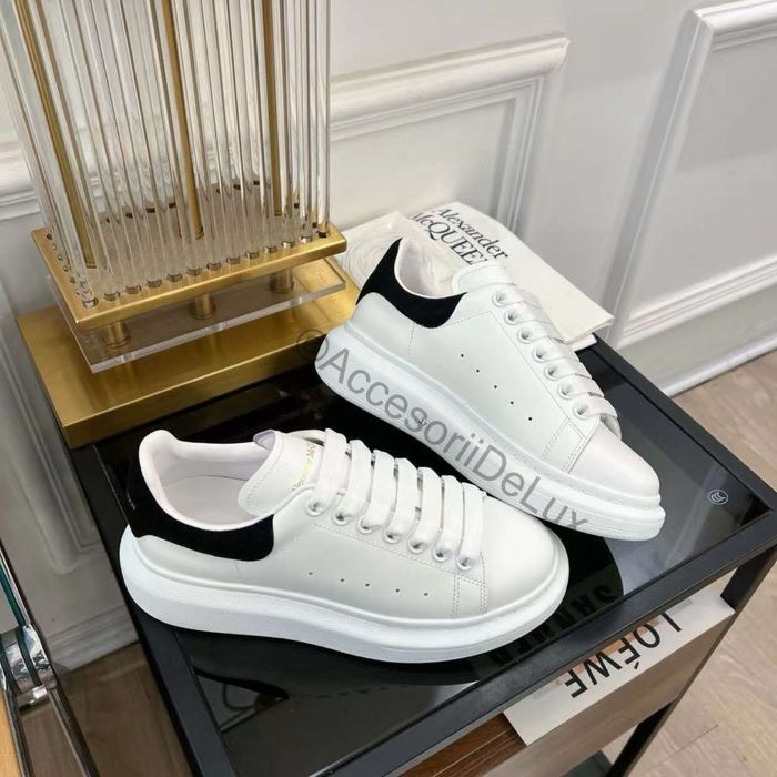 Alexander McQueen Black/White Full Box Verificare Colet Size 36-45