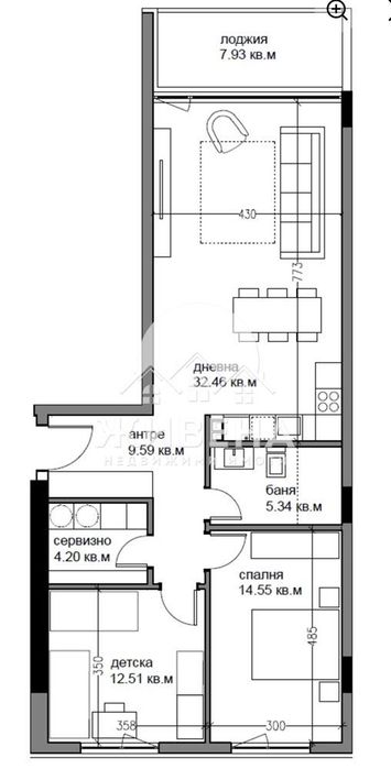 Продава се Тристаен апартамент в Варна, Окръжна болница - 114 кв.м за 1349 €/кв.м - Снимка #1