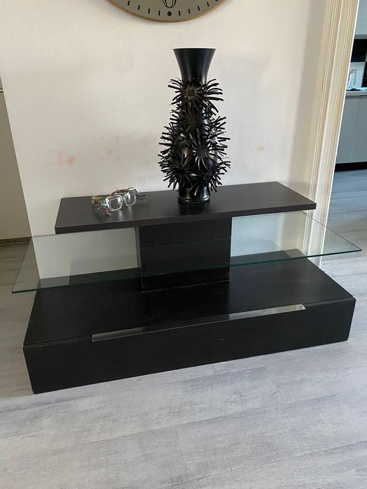 Comodă TV neagră