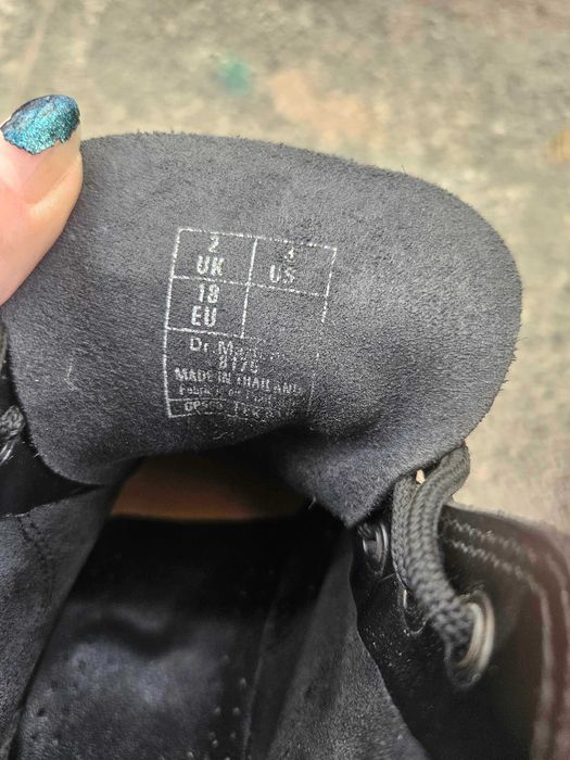 Dr Martens черни лачени детски обувки