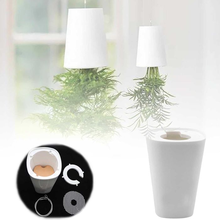 Ghiveci de flori de sus in jos. Ideal pentru cadou onomastica!