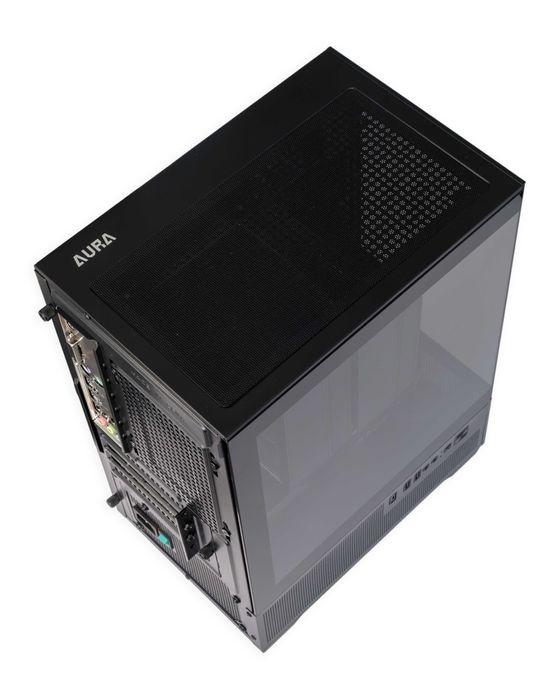 Черен геймърски компютър, Ryzen 5 5500, RX 6600 8GB GDDR6, RAM 16GB, NVME 512GB