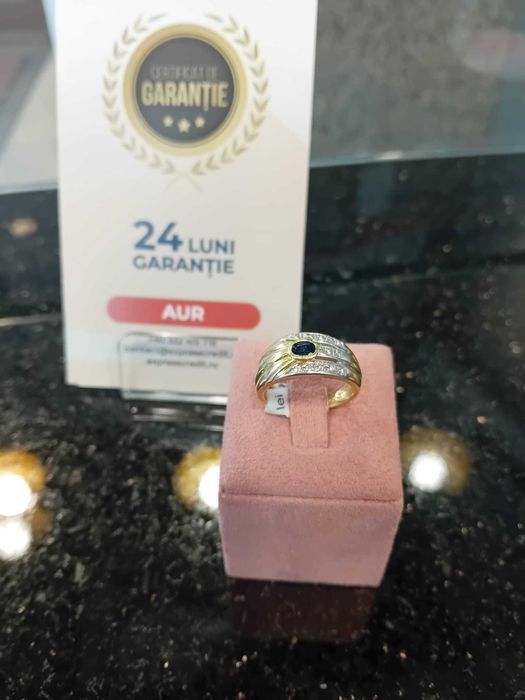Inel aur 18K 4.44g marimea 14 (Iulius Mall)(B-211) Garantie 2 ani!