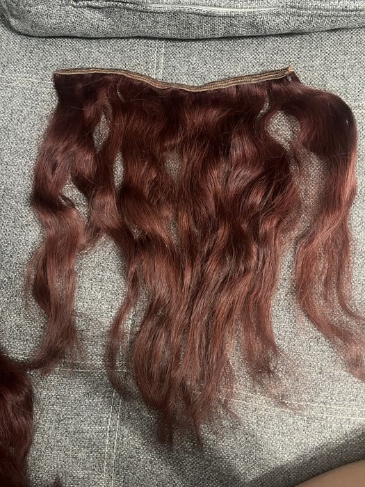 Индийска естествена коса на треса, чуплива