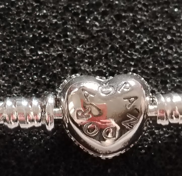 Brățara Nouă Pandora Moments Silver Heart Sparkle Argint S925 Ale