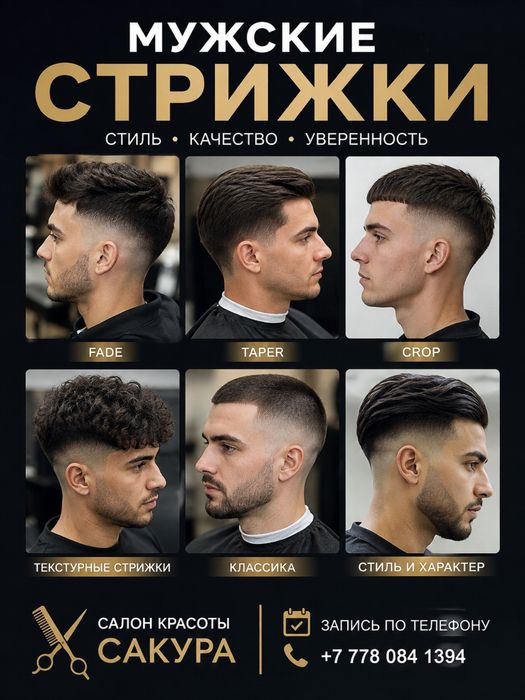 Стрижки 2000 тг