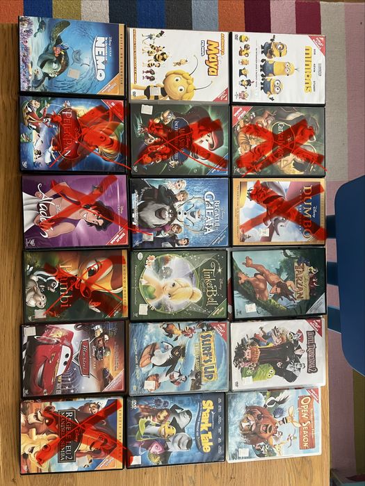 DVD Filme desene animate Dinsey clasice+1 gratis