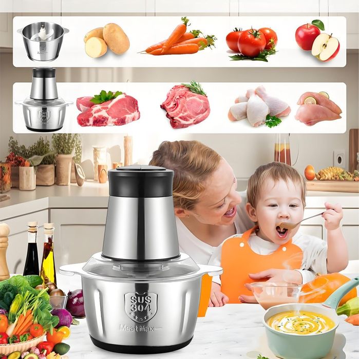 Yangi 5L Zanglamas Po‘lat Chopper