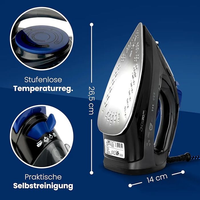 Ноеа прна ютия Clatronic DB 3703 черно/синьо