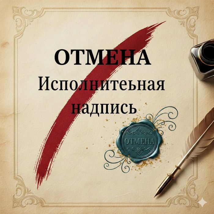 Отменяю исполнительную надпись (МФО)