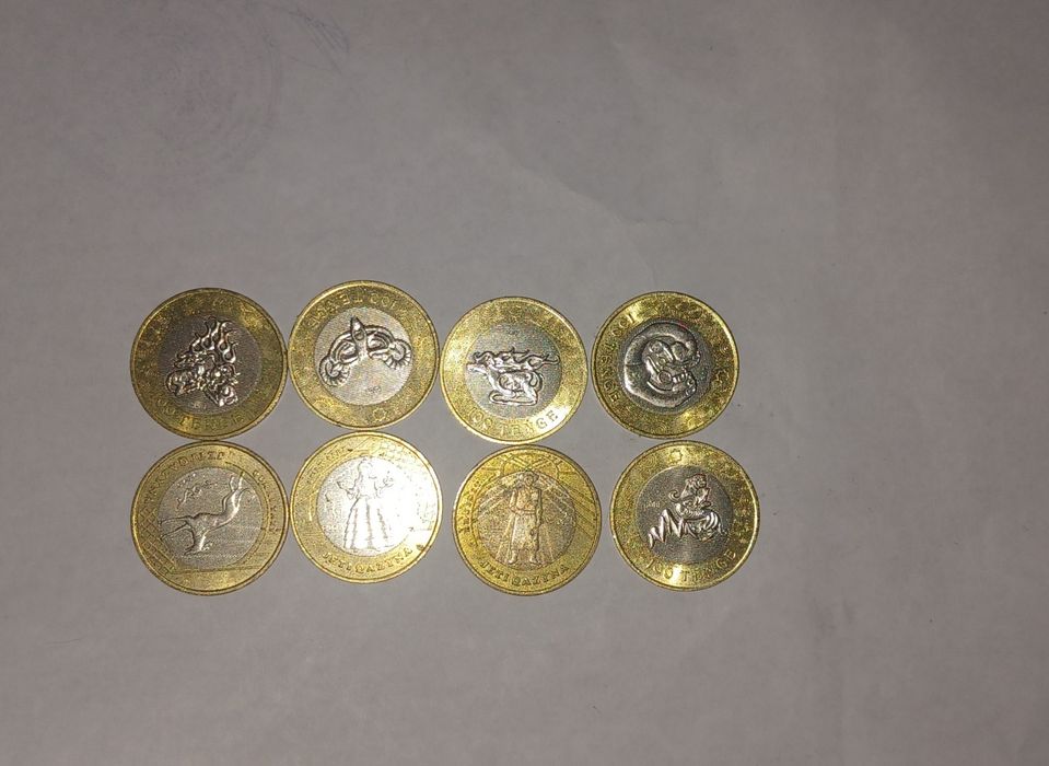 Юбилейные монеты 100тг 2022 и 2020