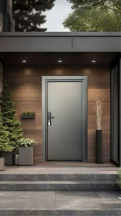 Входна врата за външни условия Gray