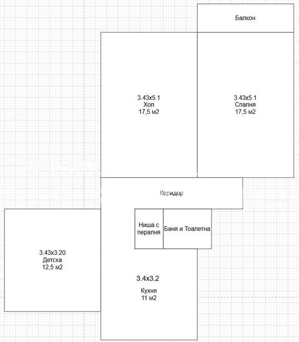 3-стаен в София-Бъкстон площ 101