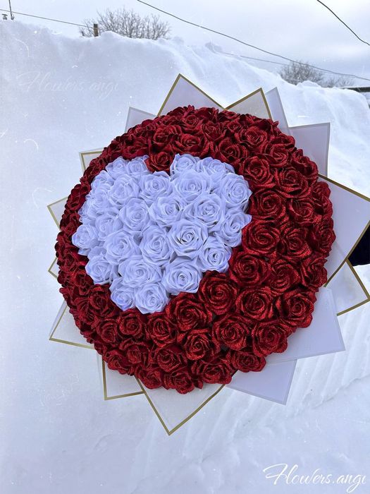 Атласные розы ручной работы