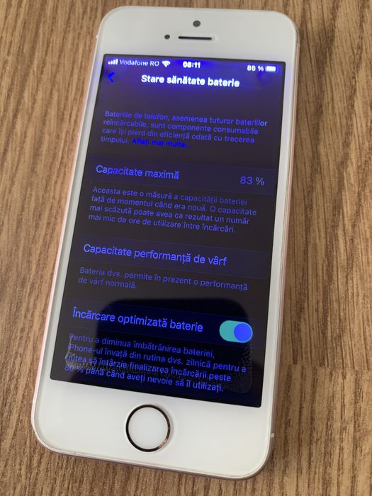 Telefon Apple iPhone SE roze gold functional display intunecat dar ok