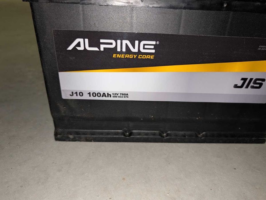 Нов акумулатор с гаранция - Alpine 100Ah JIS, 760А стартов ток