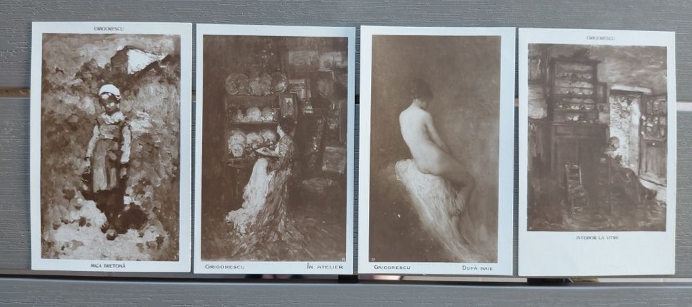 Lot de 24 de cărți poștale, picturi Nicolae Grigorescu