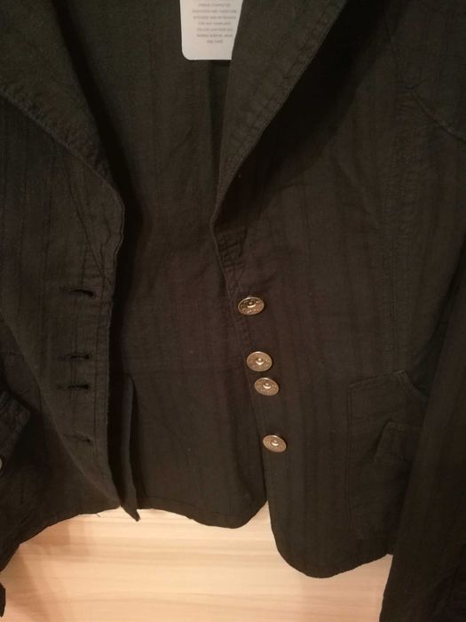 Sacou negru bumbac (L)