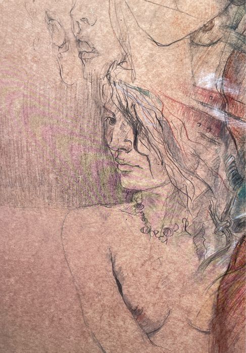 Tablou / Gravură înrămată Mircia Dumitrescu – Studiul nudului (Print / Gravură)