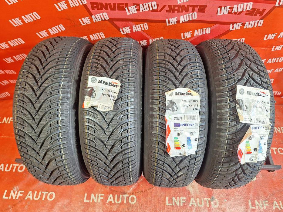 Anvelope de IARNA - 195/65/15 - KLEBER - NOI - DOT 2022 !