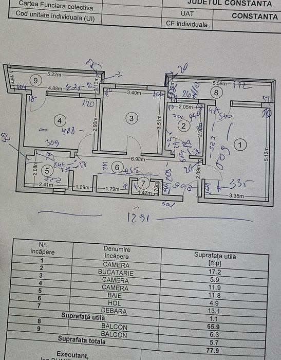 Apartament 3 camere decomandat tomis nord , ciresica,tic tac