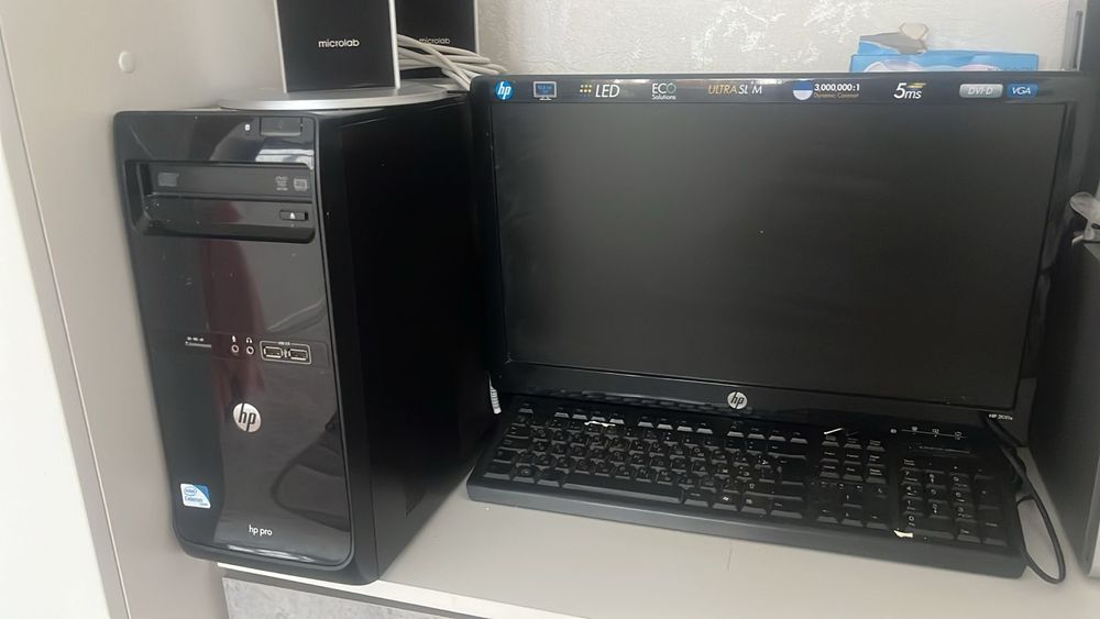 Компьютер hp 2011года, работает хорошо