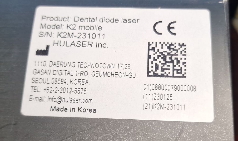 K2 laser profesional dentar neutilizat