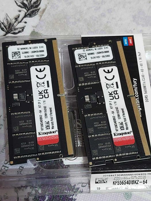 64GB 5600MT/s CL40 - Kingston Fury Impact (SO-DIMM - за лаптоп)