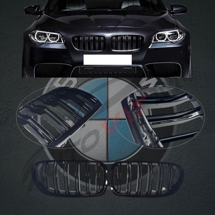 Двойни Бъбреци за БМВ Ф10/Ф11 BMW F10 / F11 Черен гланц