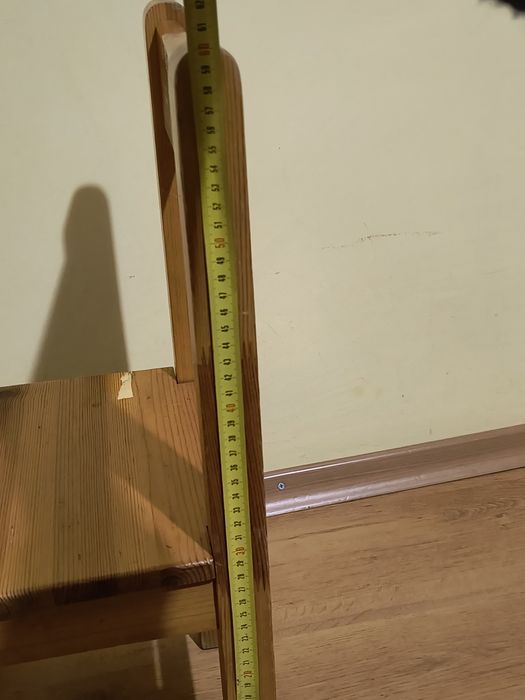 Детски комплект от естествено дърво (чам) - масичка и столче - 38 евро