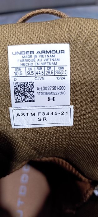 Тактически обувки Under Armour Charged Valsetz 44.5 номер