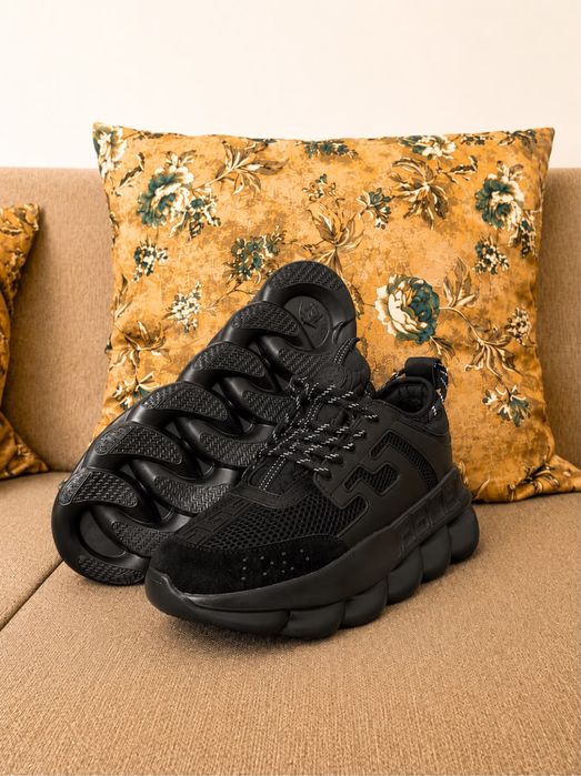 Adidasi Versace Chain Reaction Black Edition