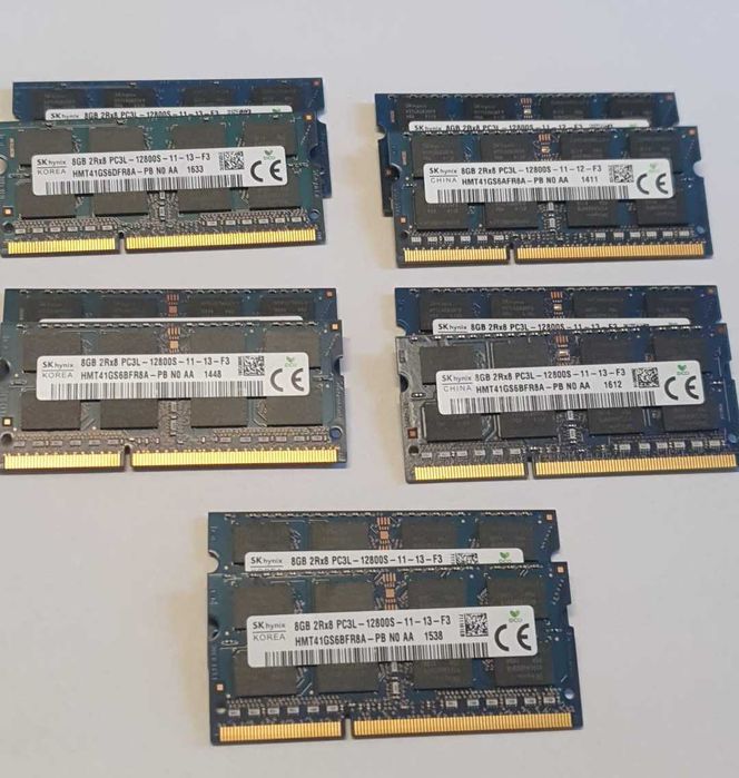 Memorii sodimm 16GB DDR3L, kit 2 x 8GB DDR3L 1600 pentru Laptop